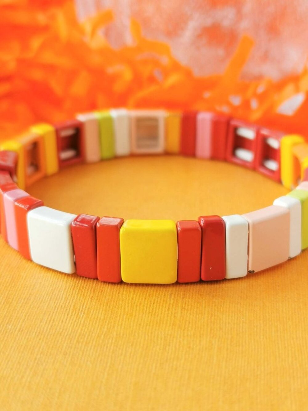 Roxanne Assoulin Rainbow Brite Enamel Stretch Bracelet